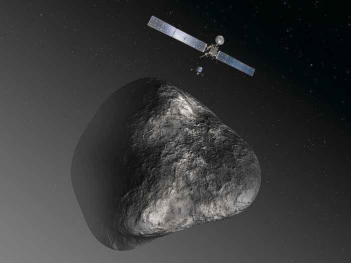 Drive System voor Ruimtevaart Rosetta mission landen