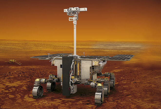 Stappenmotoren voor Ruimtevaart Rover mission Mars header