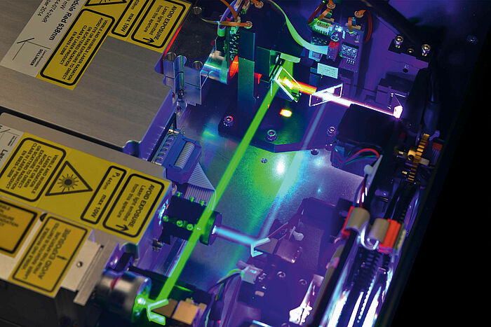 Animazione laser Sollinger Berlino dettaglio