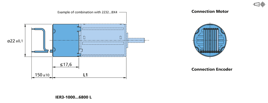 Incremental encoder Series IER3-10000 L by FAULHABER