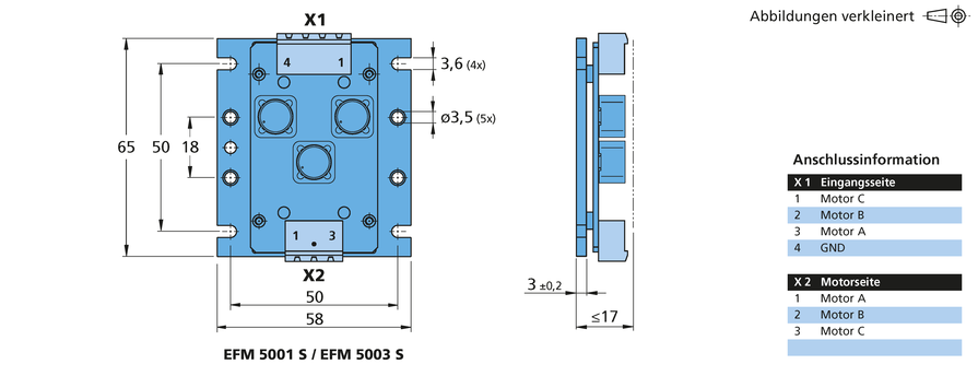Adapter & Leitungen Serie EFM 5001/5003/5008 S von FAULHABER