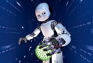 DC-Motors for humanoid service robot that works autonomously