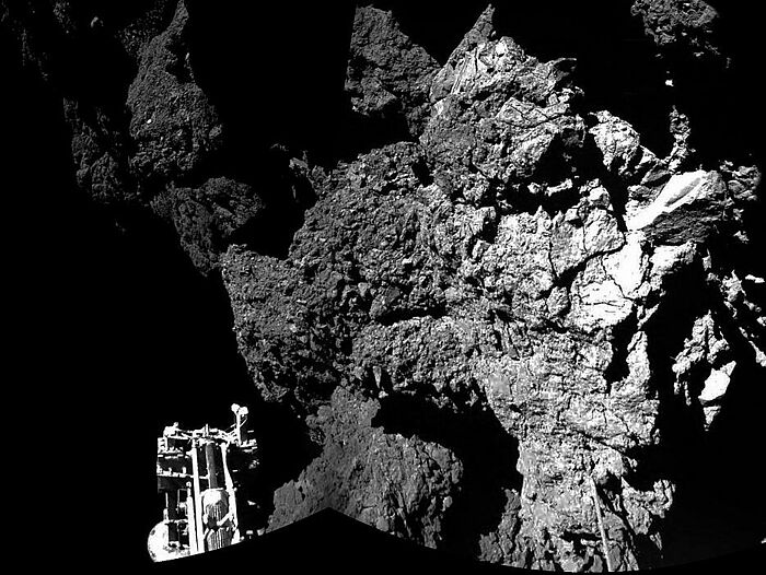 Drive System voor Ruimtevaart Rosetta mission Philae landen