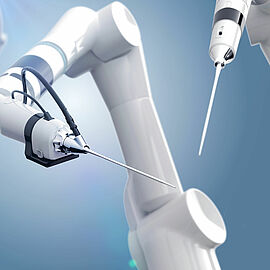 Moteurs brushless en robotique dans la salle d’opération