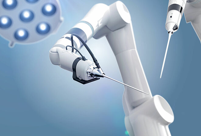 Moteurs brushless en robotique dans la salle d’opération