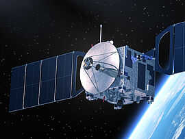 Vue satellite depuis l'espace
