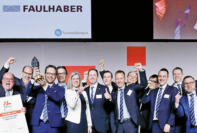 faulhaber receives the factory of the year 2018 award 