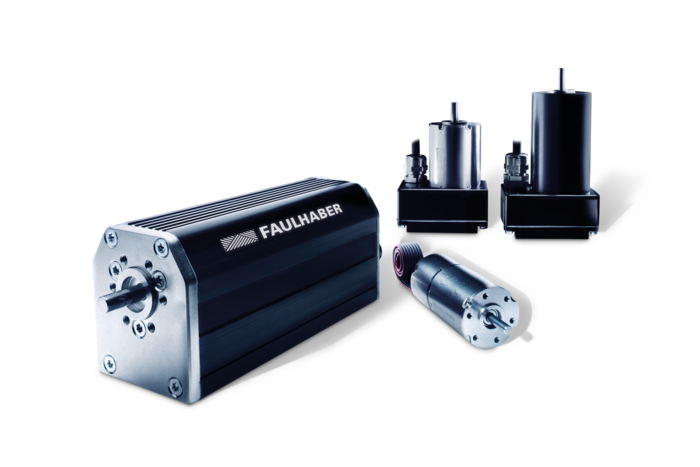 Auswahl an FAULHABER Brushless DC-Motoren mit integriertem Elektronikportfolio