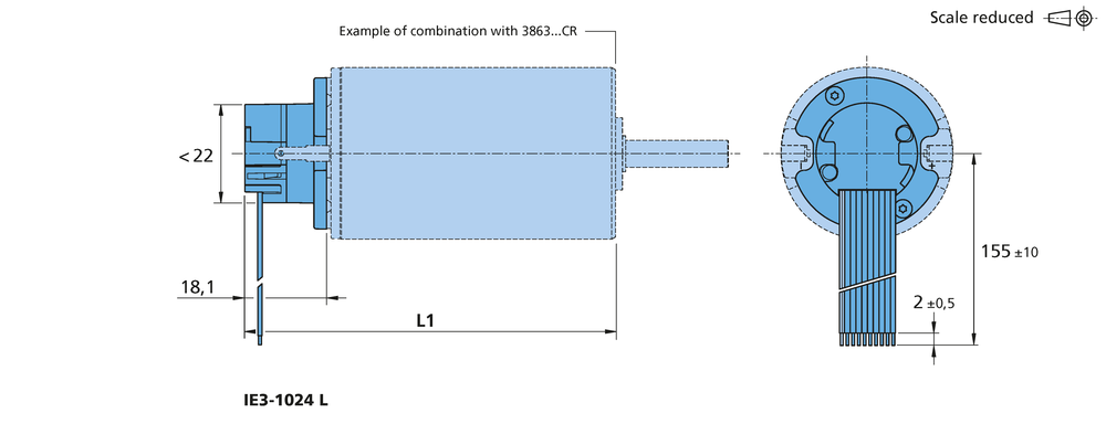 Incrementele encoder Series IE3-1024 L van FAULHABER