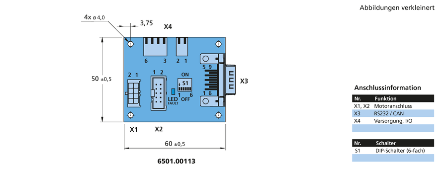 Adapter & Leitungen Serie 6501.00113 von FAULHABER