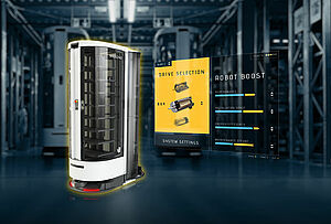 FAULHABER motors in logistics robotics market campaign header