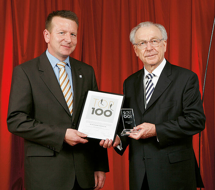 faulhaber reçoit le prix du Top 100 des innovateurs