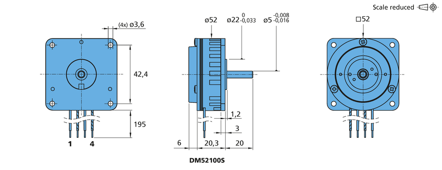 Stappenmotoren Series DM52100S van FAULHABER